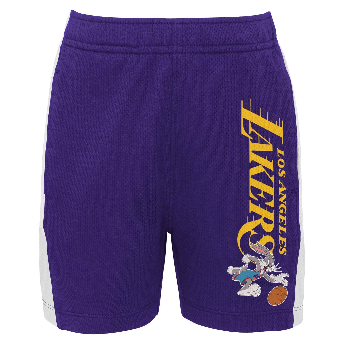 Outerstuff Los Angeles Lakers NBA Boys Youth (8-20) Backboard Block Mesh Shorts, Purple Medium 10-12